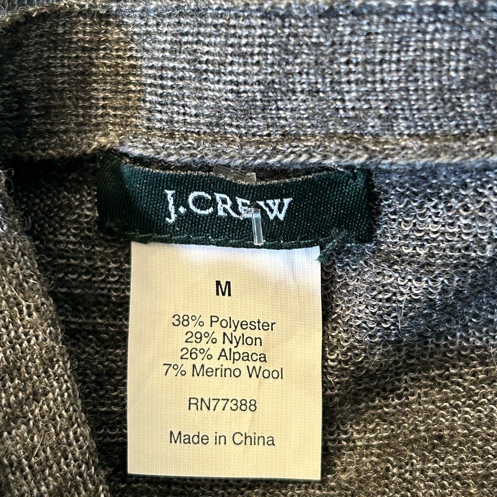 J. Crew Gray Ruffle Cardigan - Picture 5 of 5